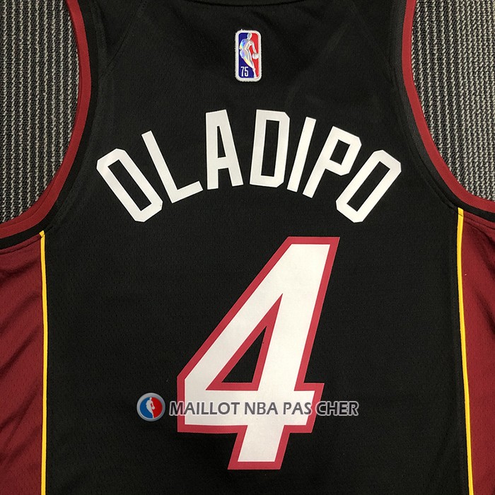 Maillot Miami Heat Victor Oladipo NO 4 Icon Noir